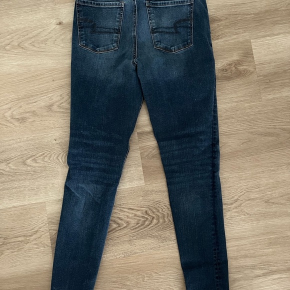American Eagle Dark Skinny Jeans Hi- Rise - Picture 4 of 5